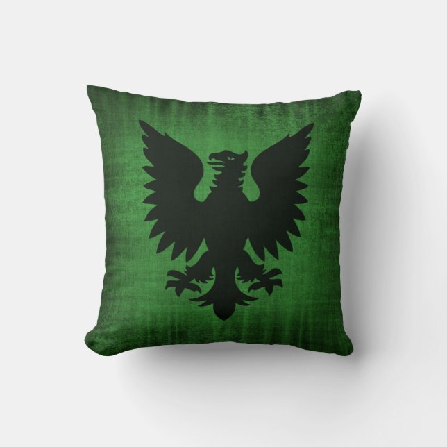 Medieval Green Velvet Cushion Kussen (Voorkant)