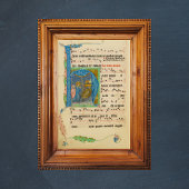 Medieval Gregorian Chant Kerstmanuscript Poster