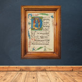 Medieval Gregorian Chant Manuscript-blad Muziek Poster