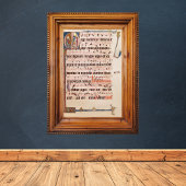 Medieval Gregoriant Chant Epiphany Magi Manuscript Poster