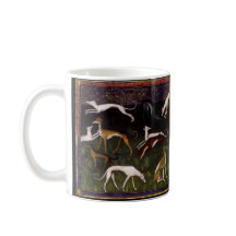 Medieval Greyhondhonden in de diepe Bossen