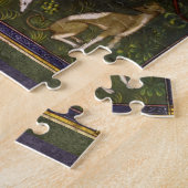 Medieval Greyhounds in de diepe Bossen Legpuzzel (Zijkant)