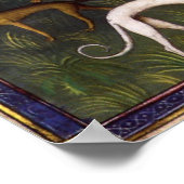 Medieval Greyhounds in de diepe Bossen Poster (Hoek)