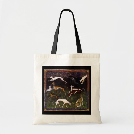 Medieval Greyhounds in de diepe Bossen Tote Bag (Voorkant)