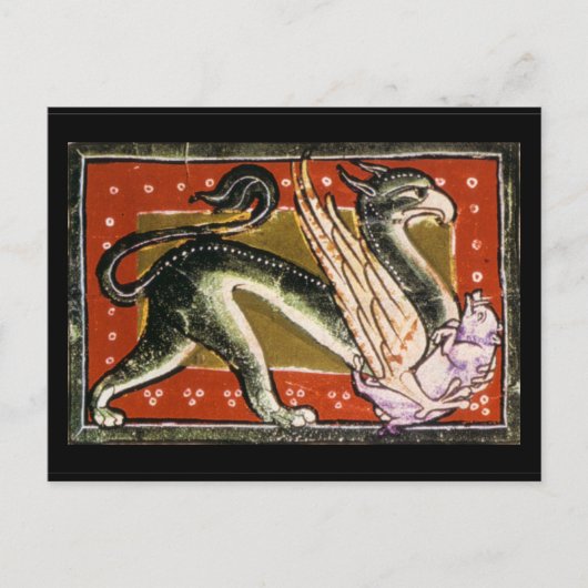 Medieval Griffin Briefkaarten (Voorkant)