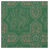 Medieval Griffin Dragon Pattern Stof (Close Up)