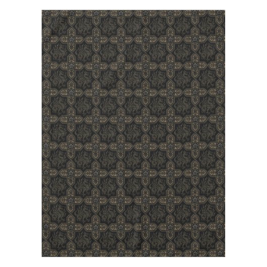 Medieval Griffin Dragon Pattern Tafelkleed (Voorkant)