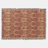 medieval Griffin en pacock patroon Deken (Voorkant)