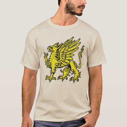 Medieval Griffin Heraldry-shirt T-shirt (Voorkant)