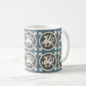 Medieval Griffin Tiles Coffee Mok (Voorkant rechts)