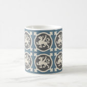 Medieval Griffin Tiles Coffee Mok (Center)