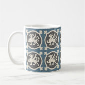 Medieval Griffin Tiles Coffee Mok (Links)