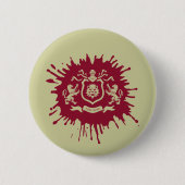 Medieval Heraldic Lions Coat of Arms - Button (Voorkant)