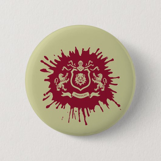 Medieval Heraldic Lions Coat of Arms - Button (Voorkant)