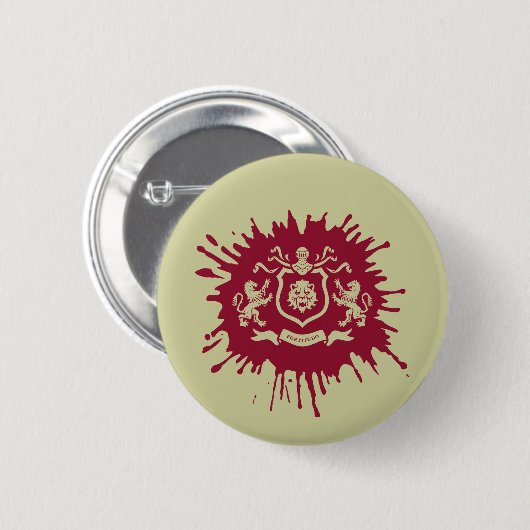 Medieval Heraldic Lions Coat of Arms - Button (Voorkant /achterkant)