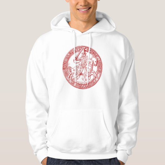 Medieval Heraldry Seal of Thomas de Beauchamp Hoodie (Voorkant)