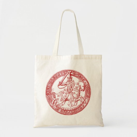 Medieval Heraldry Seal of Thomas de Beauchamp Tote Bag (Voorkant)
