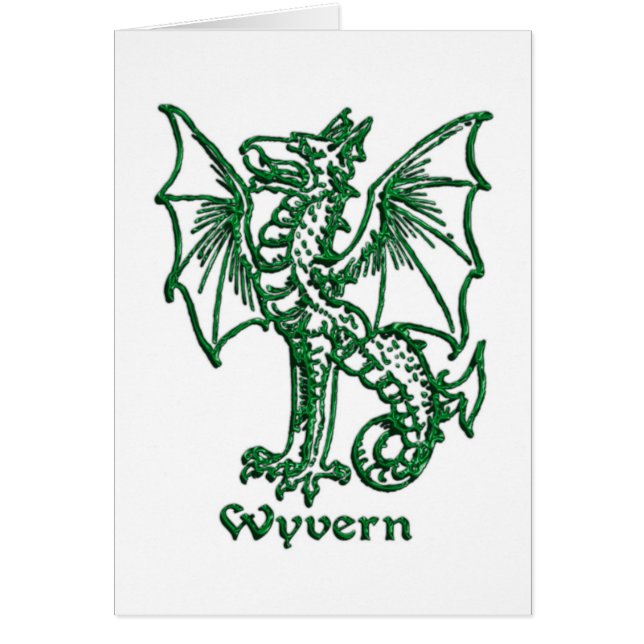 Medieval heraldry Wyvern (Voorkant)