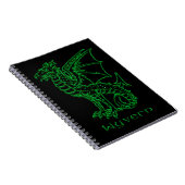 Medieval Heraldry Wyvern Notitieboek (Rechterzijde)