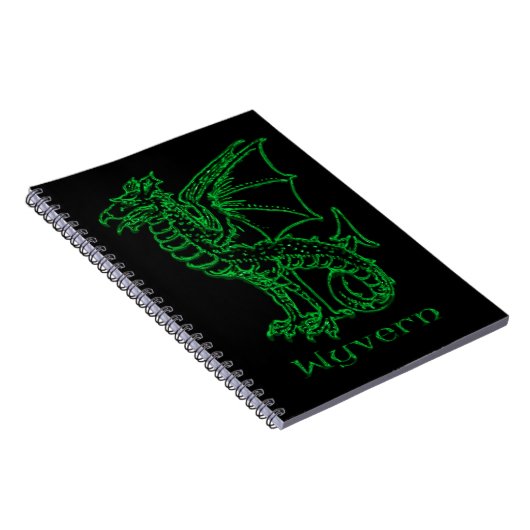 Medieval Heraldry Wyvern Notitieboek (Rechterzijde)