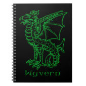 Medieval Heraldry Wyvern Notitieboek (Voorkant)