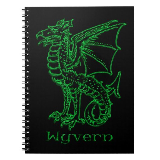 Medieval Heraldry Wyvern Notitieboek (Voorkant)