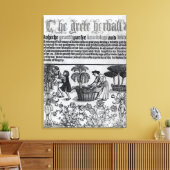Medieval Herb Garden Canvas Afdruk (Insitu (Woonkamer))