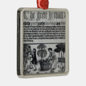 Medieval Herb Garden Metalen Ornament (Rechts)