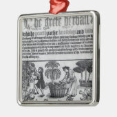 Medieval Herb Garden Metalen Ornament (Links)