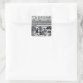 Medieval Herb Garden Vierkante Sticker (Tas)