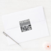 Medieval Herb Garden Vierkante Sticker (Envelop)