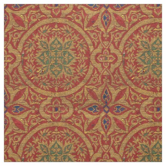 Medieval hispano-Moresque Patroon Stof (Swatch)