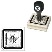 Medieval Honeybee Distress Design Honey Label Rubberstempel (Gestempeld)