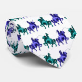 Medieval Horses Mannen Necktie Stropdas (Opgerold)