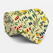 Medieval Illuminated Manuscript Floral Pattern Stropdas (Opgerold)