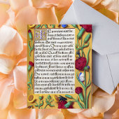 Medieval Illuminated Manuscript Gospel St. John Briefkaart