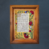 Medieval Illuminated Manuscript Gospel St. John Poster