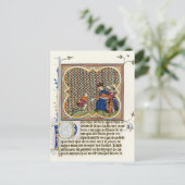 Medieval Illumination St Paul's Epistle Briefkaart (Staand voorkant)