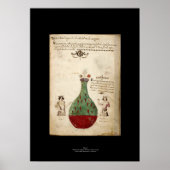 Medieval Italiaans Alchemy Poster Bord 1 (Voorkant)