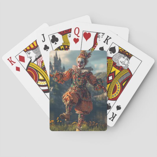 Medieval Jester. Surreal art for your game Pokerkaarten (Achterkant)