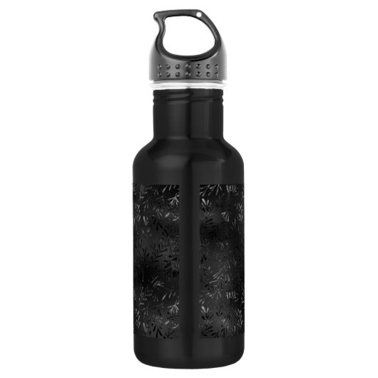 Medieval Jewel op zwart Waterfles (Achterkant)