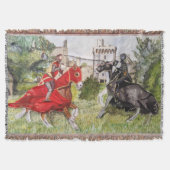Medieval Joust Tapestry Deken (Voorkant)