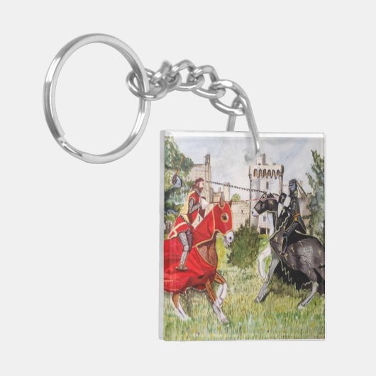 Medieval Joust voor Castle Sleutelhanger (Voorkant Links)
