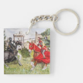 Medieval Joust voor Castle Sleutelhanger (Achterkant)