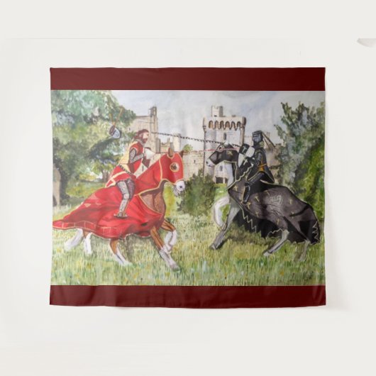 Medieval Joust Wandkleed (Voorkant (horizontaal))
