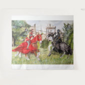 Medieval Joust Wandkleed (Voorkant (horizontaal))