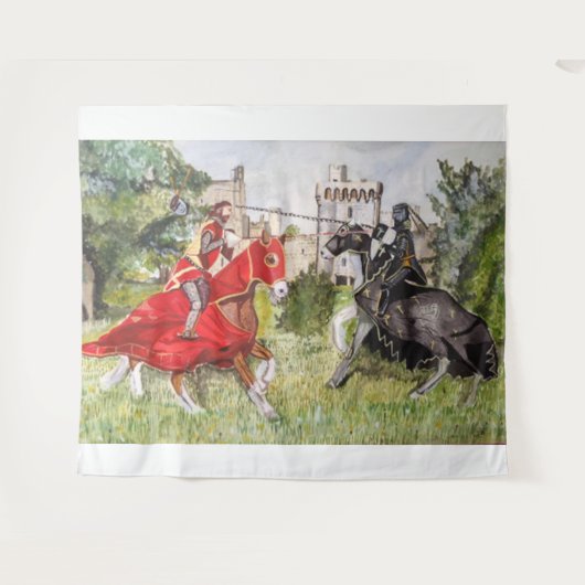 Medieval Joust Wandkleed (Voorkant (horizontaal))