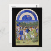 Medieval kalender mei Taurus & Gemini Briefkaart (Voorkant / Achterkant)