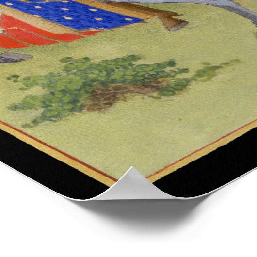 Medieval kalender mei Taurus & Gemini Poster (Hoek)