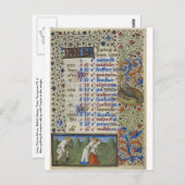 Medieval kalenderar: June Briefkaart (Voorkant / Achterkant)